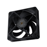 Ventilateur de refroidissement pour serveur PC Coolleo N28-B15 12 cm, double couleur (noir et blanc), 4 broches PWM, vitesse 2600 tr/min, double roulement à billes