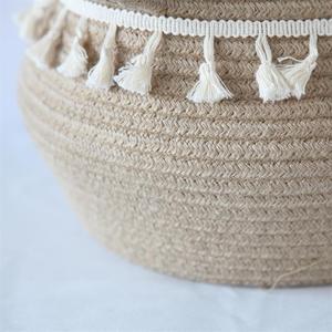 Giỏ Trồng Cây Bằng Dây Cotton Cho Cây Trong Nhà Giỏ Dệt Hiện Đại Để Đựng Đồ Trang Trí Nhà Mộc Mạc - Product Image 4