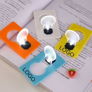 Custom Logo UV Printed Screen Printing Mobile Phone Holder Mini Luminous Folding Card LED <b>Night</b> <b>Light</b> <b>Bulb</b> Portable Promotional - Product Image 1