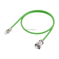 Kabel Jaringan CAN Bus Kustom Rakitan Konektor M12 A-Coded 5-Pin Berpelindung Dua Ujung, Kabel Twisted Pair PVC DC 12-24V SAE J1939