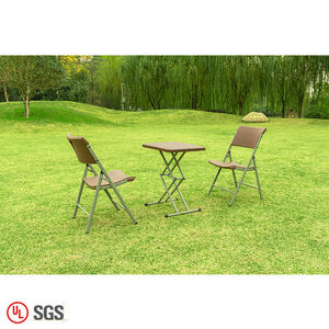 <strong>Low</strong> Prices Outdoor <strong>Table</strong> and Chair Modern Folding Portable Rattan Design <strong>Garden</strong> <strong>Table</strong> and Chair Set - Product Image 6
