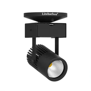 Bester Preis 24w zoombares LED-Schienen licht einstellbarer Abstrahl winkel LED-Schienen licht dimm bares LED-Schienen-Scheinwerfer licht