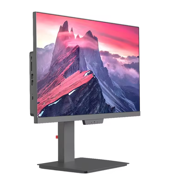 2024 New Style 23.8 Inch Flat All-in-One PC Desktop Computer Gaming I7 DDR4 RAM SSD Hard Drive Lifting Rotating Stand