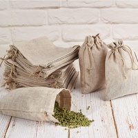 Emballage de cadeaux Pochette à bijoux en jute avec cordon Emballage Sac à bijoux Sac en jute Sac à bijoux en lin avec fermeture à cordon