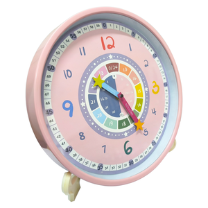 Kidsfun giáo dục đồng hồ treo tường với 24h/ngày/tuần số đầy màu sắc & Dễ thương sao tay, an toàn ABS Vật liệu trẻ em phòng trang trí nội thất - Product Image 2