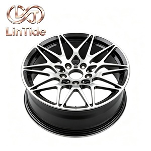 Rueda Forjada Directa <span class=keywords><strong>de</strong></span> Fábrica, Bicolor Plateado Pulido y Gris Carbón, con Radios Divididos para Coche Ejecutivo - Product Image 3