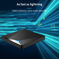 TISHRIC-Grabador de unidad óptica externa, lector de Blu-ray 3D, escritor Delgado, BD, CD, DVD óptico para ordenador, USB 3,0, Blu-ray, 2, 2, 2, 2, 1 unidad
