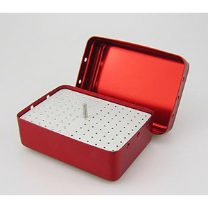 Estuche Esterilizador y Desinfectante para Fresas Dentales FG Rojas de 120 Orificios - Product Image 4