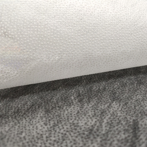 Vải Lót Nóng Chảy <span class=keywords><strong>Polyester</strong></span> Không Dệt Dính Nhiệt Với Chấm Kép Hoặc Chấm Dán Cho Lớp Lót - Product Image 4