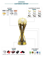 Nouveau design de trophée sportif personnalisé, médaille commémorative de championnat, trophée de football gravé sur mesure