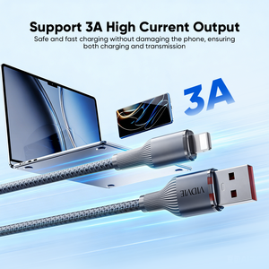 <span class=keywords><strong>Cable</strong></span> de Carga VIDVIE Transfer Data 3A Trenzado de 1M USB a Lightning para <span class=keywords><strong>iPhone</strong></span> 14 <span class=keywords><strong>13</strong></span>/12/11 - Product Image 3