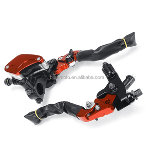 Manillares de bomba universales de 7/8 ", cilindro maestro de <span class=keywords><strong>embrague</strong></span> hidráulico, palancas de <span class=keywords><strong>freno</strong></span> de motocicleta para Honda Yamaha, pulgadas - Product Image 2