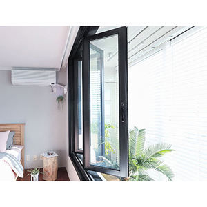 <span class=keywords><strong>ระเบียง</strong></span>ซ้ายและขวาอลูมิเนียมพับหน้าจอหน้าต่างราคาโรงงานแบ่งเบาบรรเทาหน้าต่างกระจกสองพับ - Product Image 4