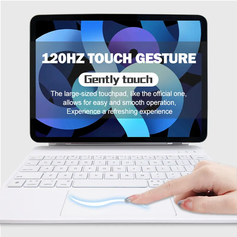 Custodia per tastiera impermeabile sottile per Tablet Multi-Touch Trackpad 7 colori retroilluminata custodia per tastiera BT Cover con Touchpad Trackpad