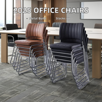 Chaise de Bureau Ergonomique Nouveau Style Moderne, Vente en Gros Usine, Fauteuil de Réunion de Direction avec Matériau en Maille et Fer pour Visiteurs