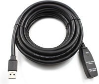 Kabel Ekstensi USB 3.0 dengan Chip Penguat Sinyal Terintegrasi Tipe A Kabel Aktif USB 3.0 dengan Chip Pengulang Sinyal Amplifier