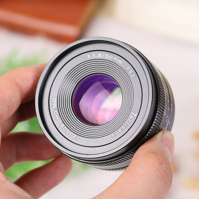 7artisans 50mm F1.8 Lens Large Aperture Manual Micro Fixed Focus Portrait Lens for Lente Canon Sony M4/3 Fuji Camera 7artisans