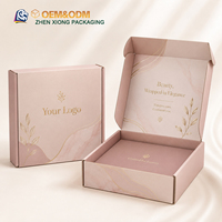 Boîte d'expédition en carton ondulé personnalisée de luxe pour soins de la peau avec logo imprimé, boîtes d'expédition en carton pour cosmétiques et parfums