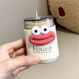House Toothpick Holder <b>Push</b> Button Automatic <b>Pop</b> Out Design Cute Home Use - Product Image 2