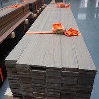 Revêtement de sol extérieur en bois plastique WPC moderne, antidérapant, imperméable, écologique, à grain de bois