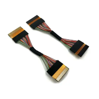 Panjang 50mm Fpc 24T * 2 kabel-PEXPN20454-30P * 2 Led Lvds kawat Harness produsen