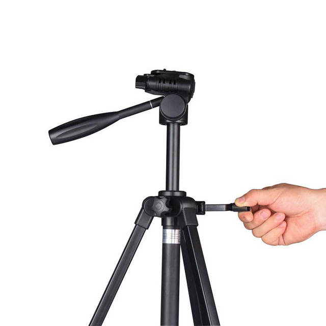 Professional Aluminum Mini Tripod with Ball Head Portable Travel DSLR Camera Hunting Tripod Overhead Shooting for Mobile Use