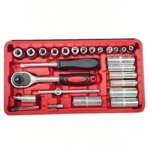 ชุดเครื่องมือประแจซ็อกเก็ตยานยนต์เต็ม53ชิ้นสำหรับรถบรรทุกเครื่องมือเครื่องมือช่างสำหรับซ่อมบำรุงยานพาหนะ - Product Image 3