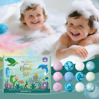 Coffret Cadeau de Bombes de Bain pour Enfants – Apaisant Peaux Sèches, Hydratant, Relaxant et Amusant – Bain Moussant Naturel et Bio pour Filles et Garçons