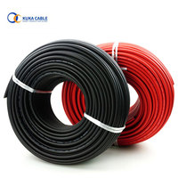TUV-Zulassung XLPO isoliertes Gleichstrom-Solarstromkabel PV-Kabel verzinnter Kupfer-Solardraht 4 MM 6 MM 10 MM 16 MM 25 MM 35 MM