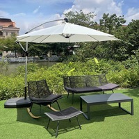 Fauteuil à bascule d'extérieur le plus vendu en rotin tressé, écologique, moderne et simple, pour chambre, parc, cuisine, balcon, salon de détente