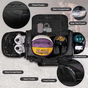 Sacs <span class=keywords><strong>de</strong></span> <span class=keywords><strong>sport</strong></span> pour hommes <span class=keywords><strong>de</strong></span> haute qualité, logo personnalisé, imperméable, convertible en <span class=keywords><strong>sac</strong></span> <span class=keywords><strong>de</strong></span> week-end, <span class=keywords><strong>sac</strong></span> <span class=keywords><strong>de</strong></span> voyage, <span class=keywords><strong>sac</strong></span> à dos avec compartiment pour chaussures - Product Image 2