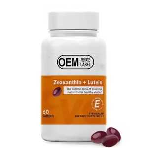 Capsules de Lutéine et de Zéaxanthine 60 gélules molles OEM ODM pour la santé oculaire – Complément alimentaire - Product Image 1