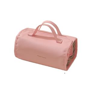 Bolsa de Maquillaje de Viaje de Cuero PU de Alta Calidad, Bolsas Desmontables, Juego de Bolsas de Cosméticos de Gran Capacidad con Cierre de Cremallera para Mujer - Product Image 1