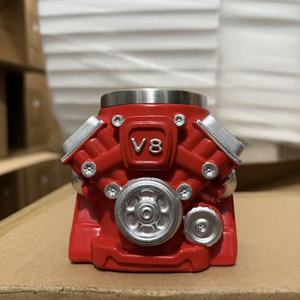 แก้วกาแฟสเตนเลส 3 มิติ ลายเครื่องยนต์ V8 V6 สำหรับนักเดินทางข้ามพรมแดน - Product Image 4
