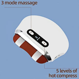 Tragbares elektrisches <span class=keywords><strong>Gua</strong></span> <span class=keywords><strong>Sha</strong></span> Massage gerät Neues Design Beheiztes Board Guasha Gesichts werkzeug Körpersc haber Vibrierendes Gesichts massage gerät - Product Image 3