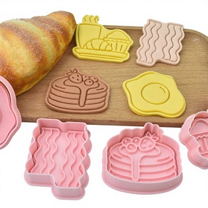 Moule à biscuits 3D en forme de dessin animé pour <span class=keywords><strong>petit</strong></span>-déjeuner, outil de cuisson pour pâte à modeler et biscuits imprimés DIY - Product Image 2