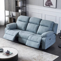 Bestseller Modernes Italienisches Elektrisches Sofa-Set Echtleder Multifunktionale Relaxfunktion Metallecken-Kombination