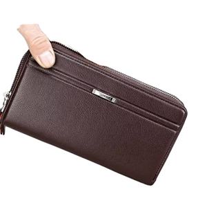 Cartera de Textura Premium de Moda, Bolso de Mano Tipo Clutch para Hombre, Estilo Casual Largo, con Múltiples Ranuras para Tarjetas, Estilo Europeo, con Correa para la Muñeca - Product Image 3