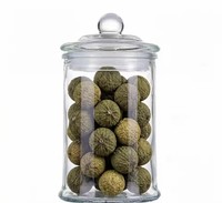 Pot en verre hermétique pour la maison, 750 ml, pour thé, zestes de mandarine, céréales, fruits secs, bonbons, sucre, stockage hermétique, durable, transparent