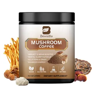 有机250克蘑菇速溶咖啡粉10蘑菇混合提取物咖啡饮料粉
