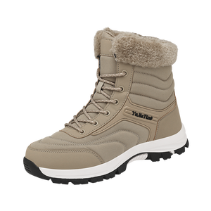 Neue Modische Schlichte Weiße Flauschige Schneestiefel Kniehohe Pompon-Stiefel Rutschfest Wasserdicht Winterstiefel für Herren Große Größe 47 USA-Marke - Product Image 2