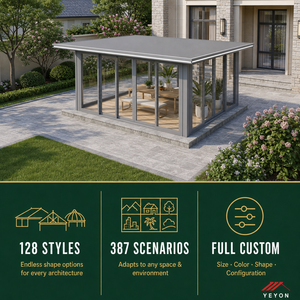 Yeyon OEM - Invernadero Panorámico Arquitectónico con Vidrio Low-E para Proyectos de Jardines Escénicos, Residenciales y Exteriores - Product Image 4