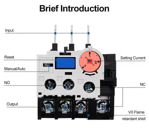 SPX Thermal <strong>Overload</strong> Protection <strong>Relay</strong> Miniature Size 1.3A-11A Auto Switch <strong>Range</strong> Same-mitsubishi TH-N12 1NO+1NC Automatic Release - Product Image 2