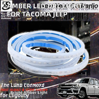 Nouvelles lumières LED de voiture en promotion, feux de calandre avant ambre, feux de jour DRL 12V pour Tacoma pour Wrangler