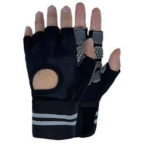 Guantes deportivos unisex para fitness, transpirables, que absorben el sudor, impermeables, <span class=keywords><strong>con</strong></span> muñecas reforzadas, correa ajustable para la muñeca, para gimnasio - Product Image 1