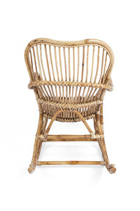 Sillón mecedora de mimbre sintético para exterior, balcón o sala de estar, muebles de mimbre sintético/poliratán para el hogar o guardería - Product Image 4