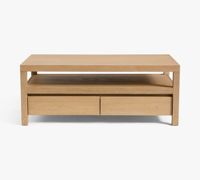 Ensemble de tables basses rectangulaires modernes en bois pour le café et le thé, pour la maison, avec structure en acier, faciles à nettoyer