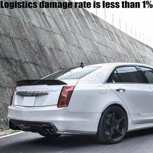 Aileron de coffre arrière en fibre de carbone véritable CTS pour Cadillac CTS berline 4 portes I4 2014 2015 2016 2017 style sport CTS-V - Product Image 2