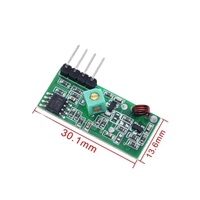 Modul Penerima Nirkabel RF 433MHz & Kit Modul Pemancar 433 MHz + 2 Buah Antena Pegas RF 433M Hz Kompatibel
