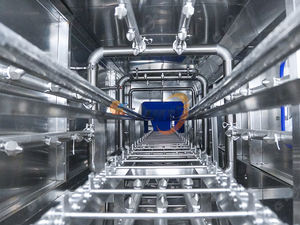 Nettoyeur de poubelles <span class=keywords><strong>à</strong></span> double voie haute pression, <span class=keywords><strong>machine</strong></span> <span class=keywords><strong>à</strong></span> <span class=keywords><strong>laver</strong></span> les plateaux <span class=keywords><strong>à</strong></span> chocolat, <span class=keywords><strong>machine</strong></span> de nettoyage des plateaux de boulangerie - Product Image 5